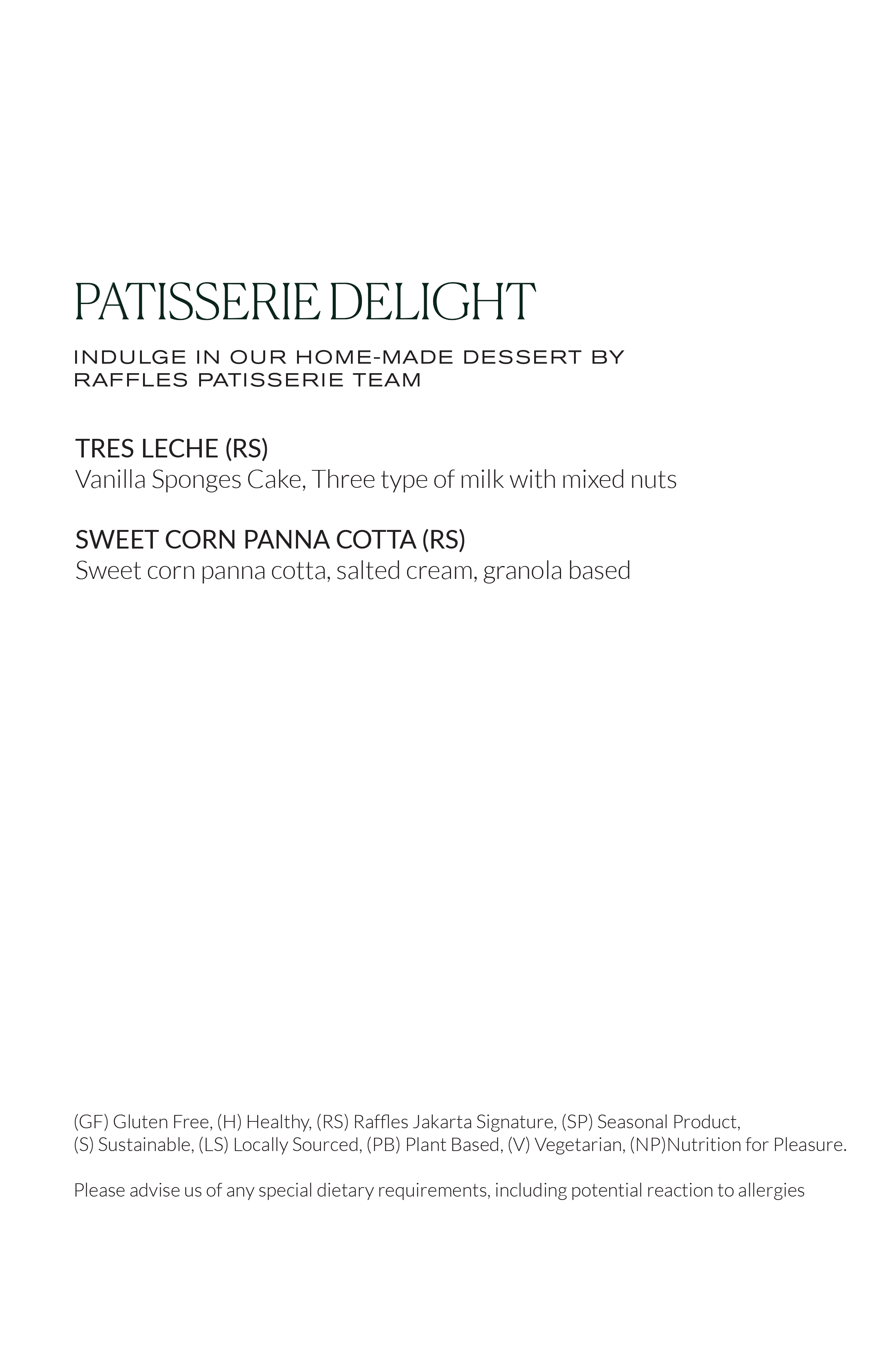 Arts Café Dining Experience at Raffles Jakarta | Raffles Hotels & Resorts